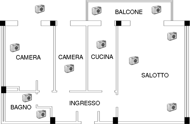 Piantina appartamento in affitto